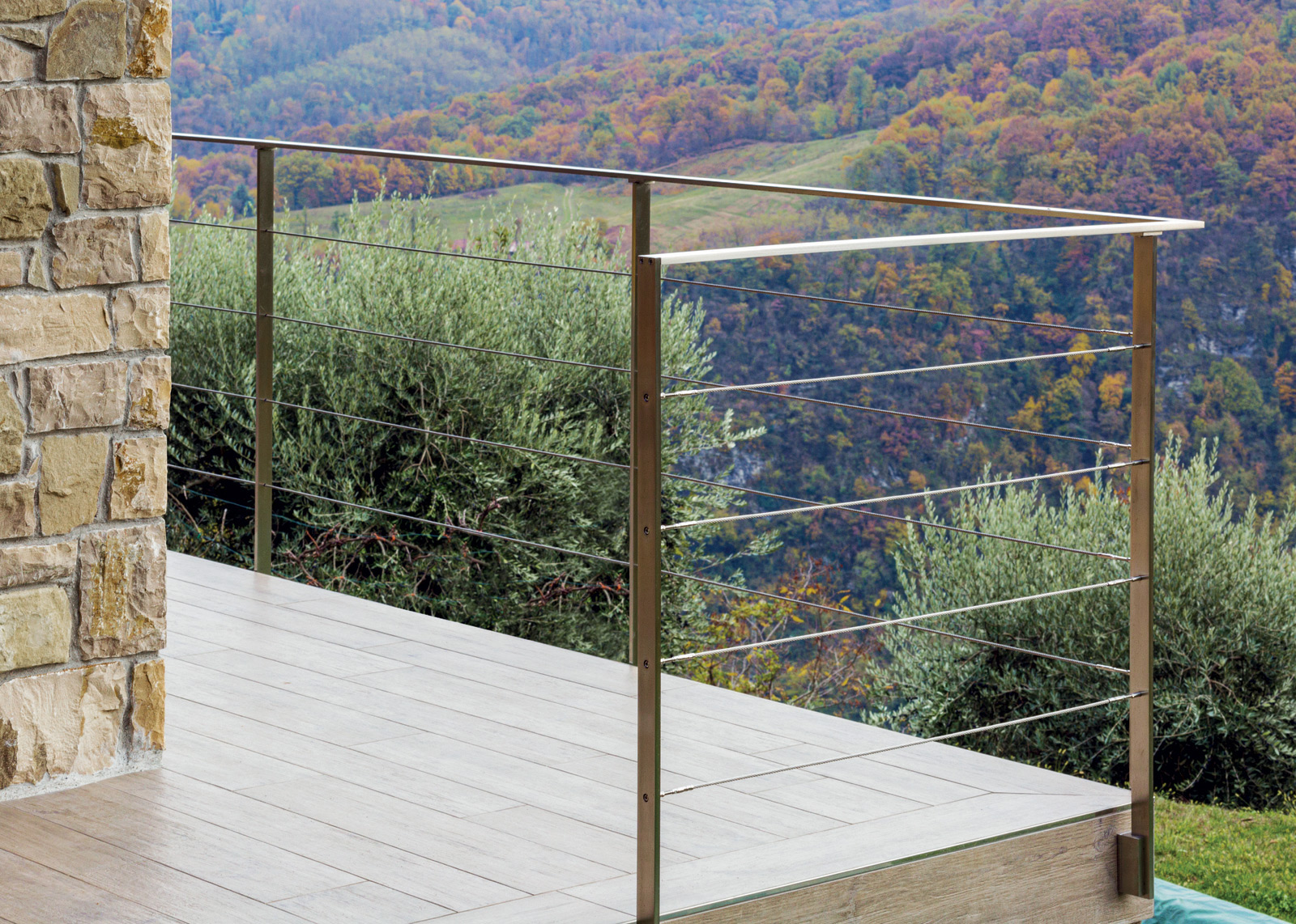 SIENA - Stainless Steel Railing with 40x12 mm Flat Baluster